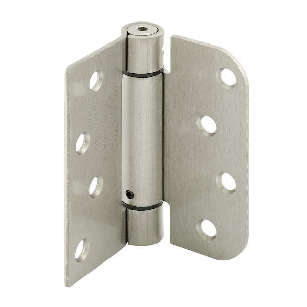 Prime-Line Door Hinge Commercial UL Adjust Self-Close, 4 in. w/ Square & 5/8 in. Corners, Satin Nickel 3PK U 1159353 - main